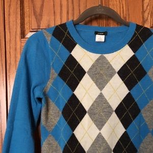 Jcrew argyle sweater